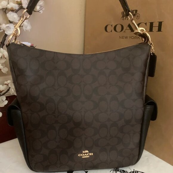 Coach Pennie Shoulder Bag In Signature Canvas c1523 - Picture 3 of 8